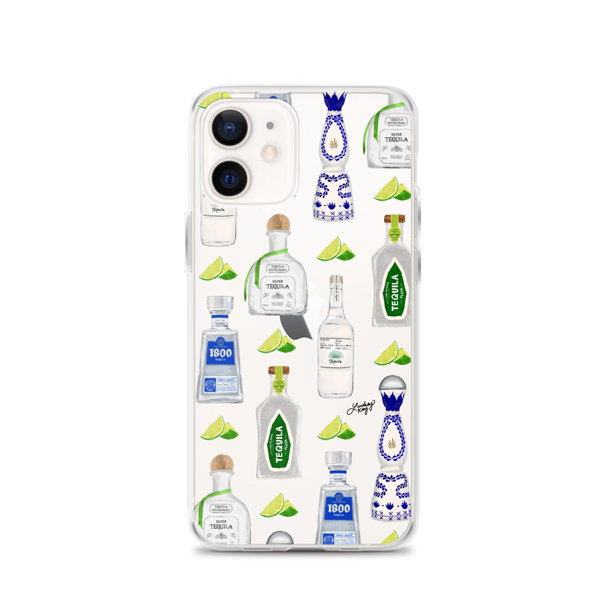 Ilustración de botellas de tequila - Funda transparente para iPhone®